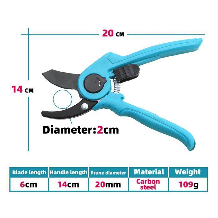 Carbon steel garden anvil pruners