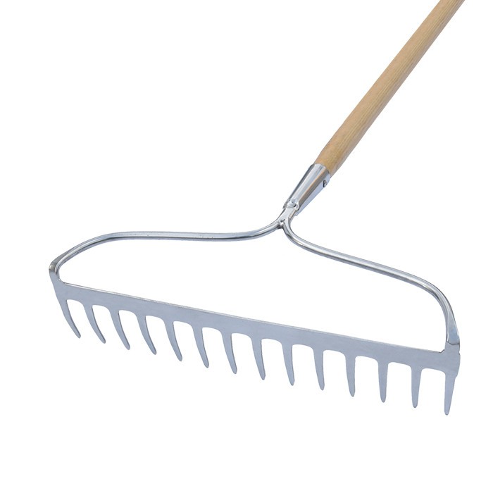 stainless steel 14 tines garden rake blade