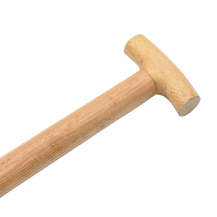 Wooden stainless steel T grip